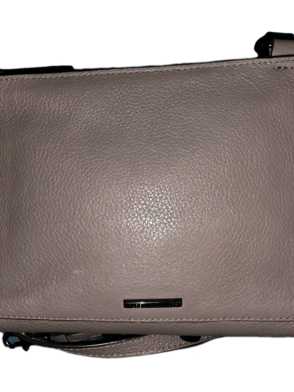 Rebecca Minkoff Small Regan Taupe Pebbled Leather Crossbody Purse & Clutch